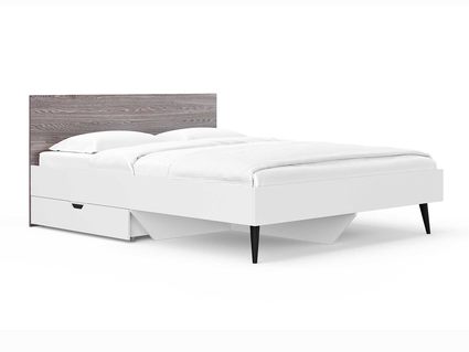 Кровать Сонум Ines Ясень анкор + белый 120х200