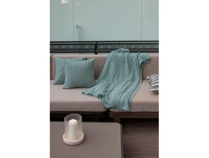 Плед Luxberry LUX 67 серо-зелёный