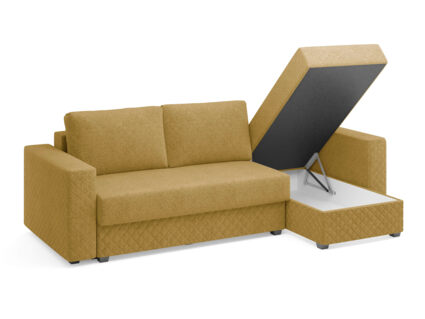 Диван Сонум Denver угловой Кашемир горчичный Длина 267 см