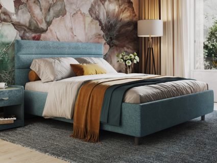 Кровать Сонум Linda Экокожа Белая (с подъемным механизмом) 160х200