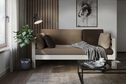 Диван Арско Домино трехместный коричневый Длина 178 см