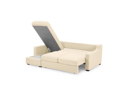 Диван Фиеста Мебель Непал с оттоманкой велюр Vivaldi 03 бежевый