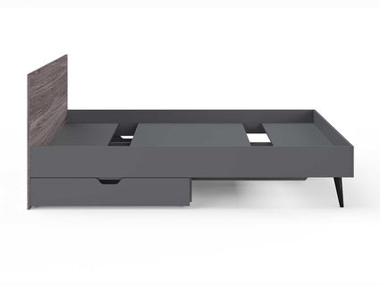 Кровать Сонум Ines Ясень анкор + серый 140х200