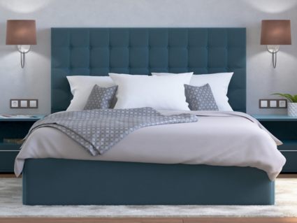 Кровать Lonax Аврора велюр Dolly-13 (с основанием) 200х200