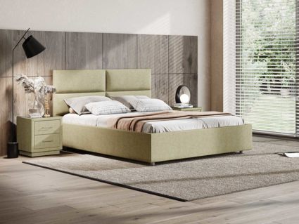 Кровать Сонум Omega Кашемир Бежевый (с подъемным механизмом) 200х190