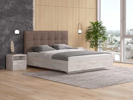 Кровать Сонум Vena Ясмунд + Кашемир Бежевый (с подъемным механизмом) 80х190