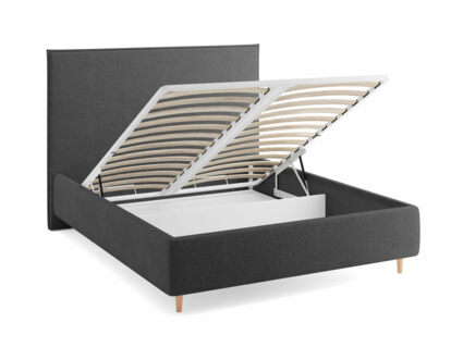 Кровать Сонум Eveline Экокожа Белая (с подъемным механизмом) 160х200