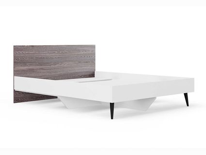 Кровать Сонум Ines Ясень анкор + белый 120х200