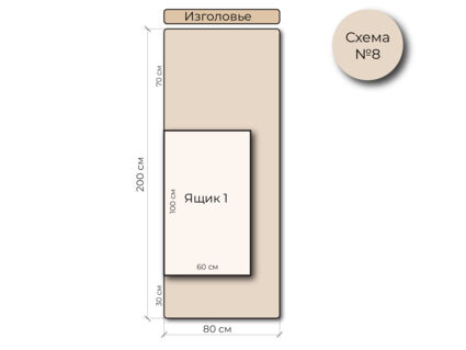 Кровать Mr.Mattress Site Box велюр Grey 90х190