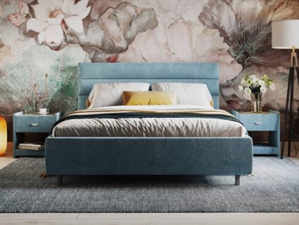 Кровать Сонум Linda Экокожа Белая (с подъемным механизмом) 160х200