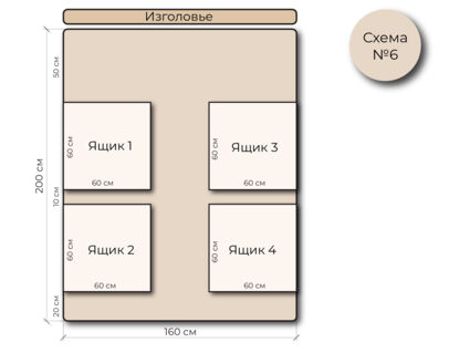 Кровать Mr.Mattress Site Box велюр Grey 90х190
