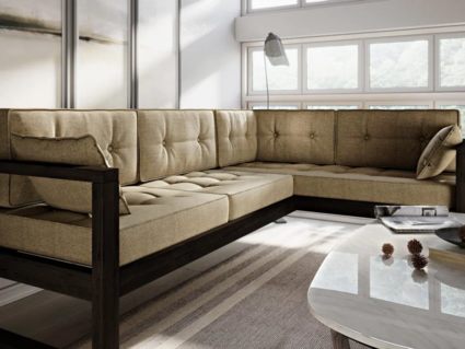 Диван Арско Астер угловой трехместный бежевый