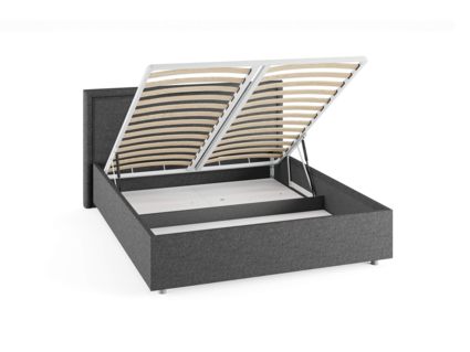 Кровать Сонум Bergamo Рогожка Пепельная (с подъемным механизмом) 200х190