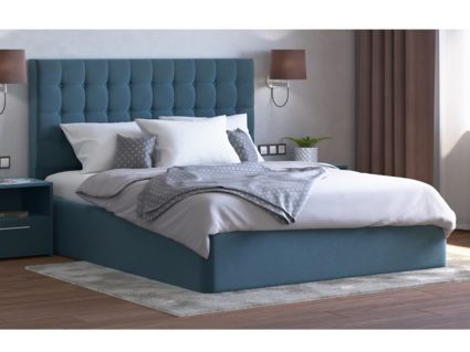 Кровать Lonax Аврора велюр Dolly-13 (с основанием) 200х200