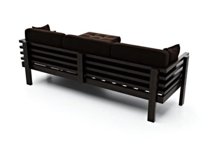 Диван Арско Стоун угловой трехместный коричневый Длина 218 см