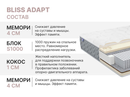 Матрас Димакс Bliss Adapt 80х200