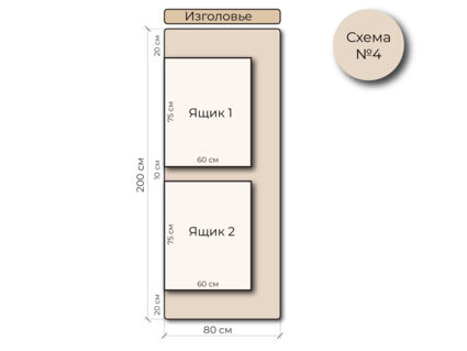 Кровать Mr.Mattress Site Box экокожа Black 180х190