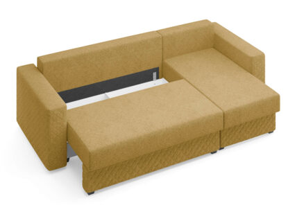 Диван Сонум Denver угловой Кашемир горчичный Длина 267 см