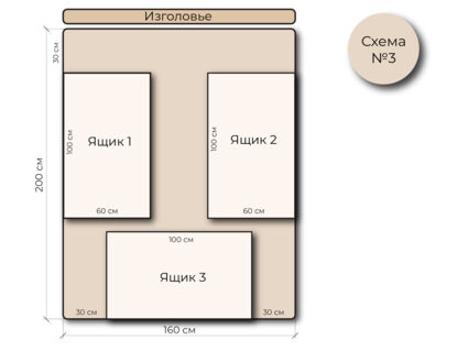 Кровать Mr.Mattress Site Box экокожа Brown 120х200