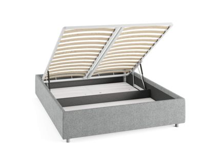 Кровать Сонум Scandinavia Рогожка Деним (с подъемным механизмом) 90х200