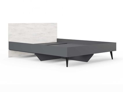 Кровать Сонум Ines Ясмунд + серый 140х200
