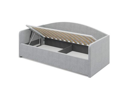 Кровать Сонум Uno Кашемир Светло-серый (с подъемным механизмом) 120х190