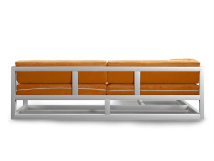 Диван Арско Магнус угловой трехместный оранжевый Длина 250 см