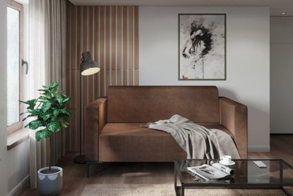 Диван Арско Ник двухместный коричневый