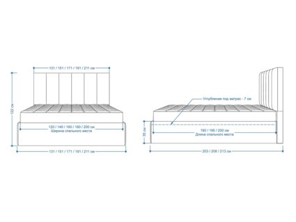 Кровать Lonax Милана велюр Dolly-2 120х190