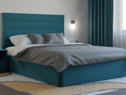 Кровать Lonax Кармела велюр Dolly-13 (с основанием) 200х200