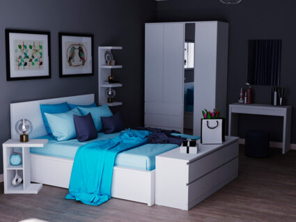 Комод Гуд Лакк Варма 4Д белый 40х160