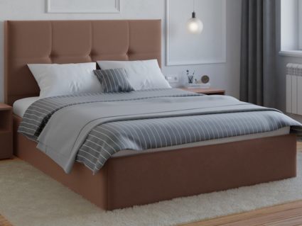 Кровать Lonax Алегра велюр Dolly-13 (с основанием) 160х200