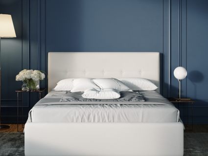 Кровать Nuvola Bianco Velutto 22 (с подъемным механизмом) 160х190