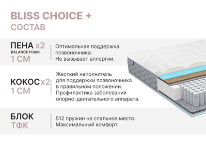 Матрас Димакс Bliss Choice + 70х195