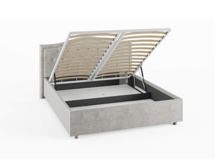 Кровать Сонум Ancona Рогожка Деним (с подъемным механизмом) 160х190