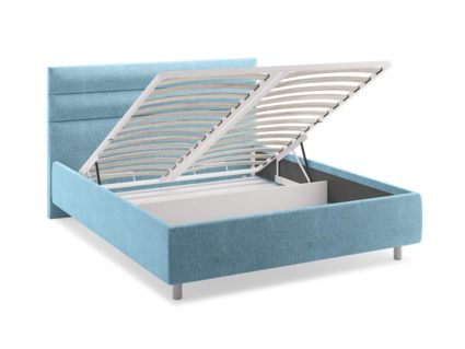 Кровать Сонум Linda Рогожка Графит (с подъемным механизмом) 160х190