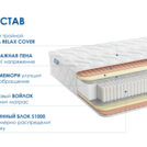Матрас Димакс Relmas Memory S1000 100х200